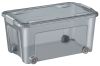 Ablagebox 43l transparent/rauchgrau