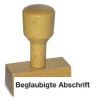 Stempel Beglaubigt Abschrift