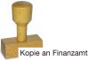 Holzstempel Kopie an Finanzamt