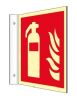 Fahnenschild Feuerlöscher ISO 7010