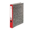 Ordner Wolkenmarmor A4 5cm sw/rot