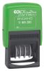 Datumstempel Green Line blau/rot