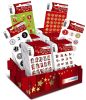 Weihn.Etiketten Adventskalender 1-24 sor