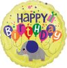 Folienballon Happy Birthday Elefant