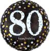 Folienballon Happy Birthday 80