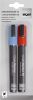 Kreidemarker 2ST 1-5mm blau/rot