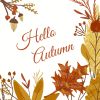 Motivserviette 33x33cm Herbst