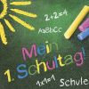 Motivserviette 33x33cm Schule