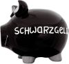 Spardose Schwein groß schwarz